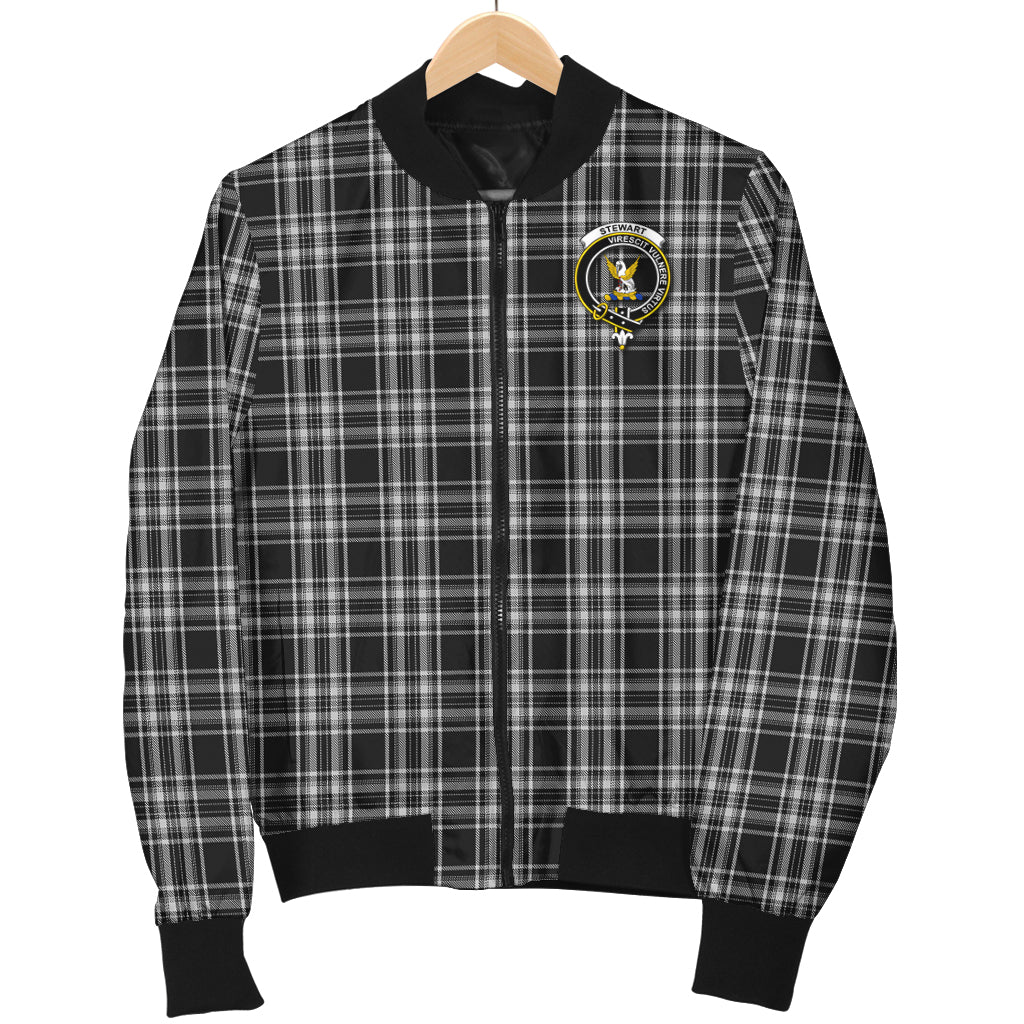 stewart-black-and-white-tartan-bomber-jacket-with-family-crest