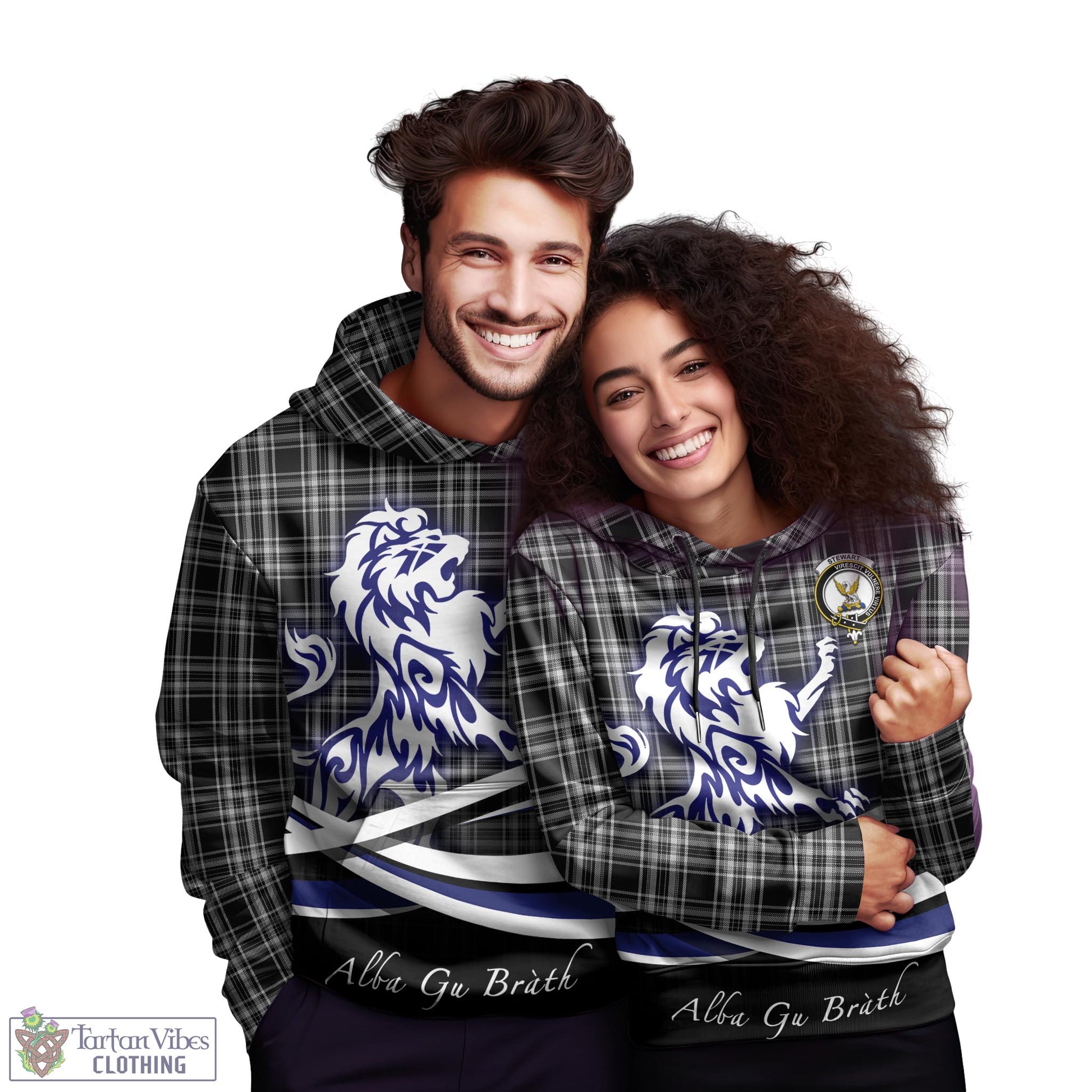 stewart-black-and-white-tartan-hoodie-with-alba-gu-brath-regal-lion-emblem