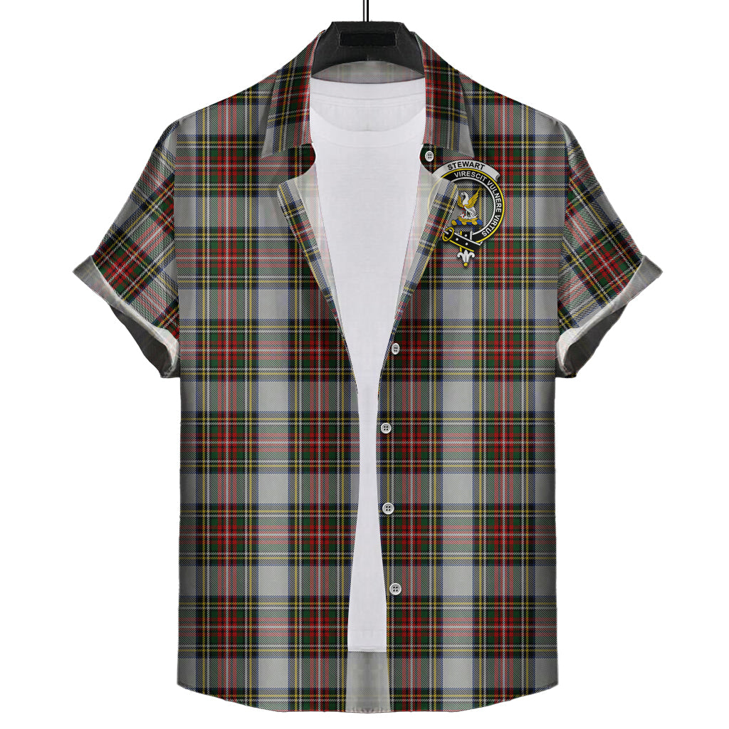 stewart-dress-tartan-short-sleeve-button-down-shirt-with-family-crest