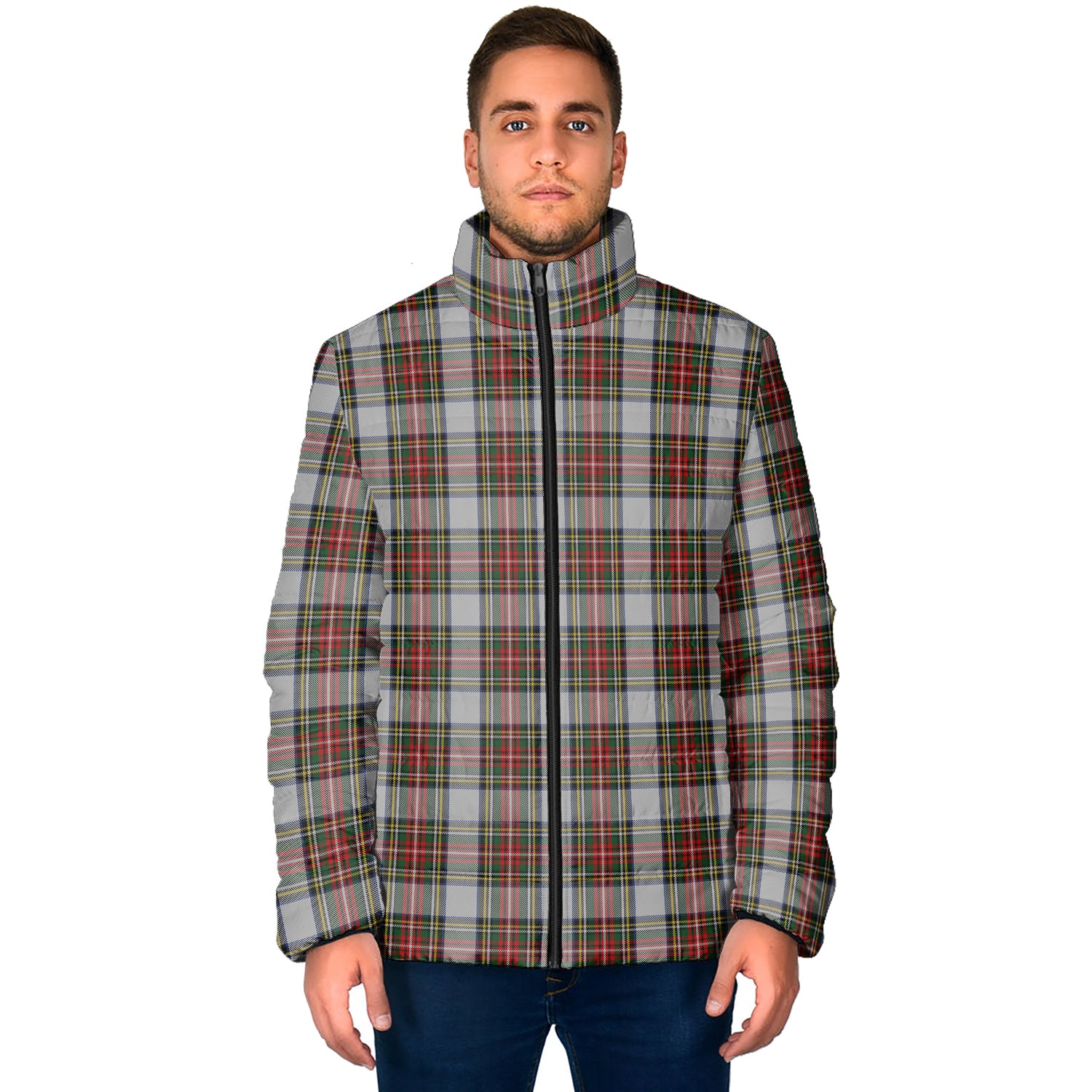 Stewart Dress Tartan Padded Jacket - Tartan Vibes Clothing