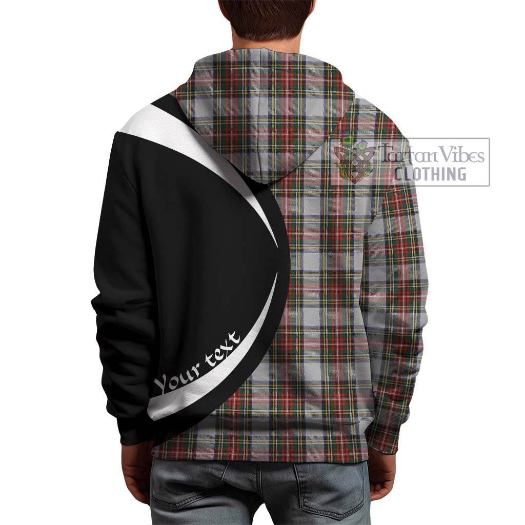 Stewart Dress Tartan Hoodie with Family Crest Circle Style - Tartan Vibes Clothing