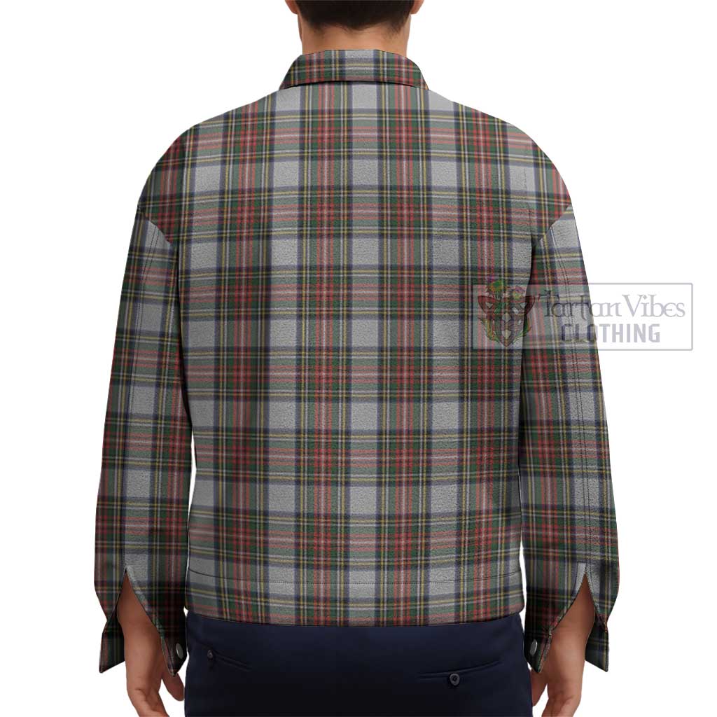 Stewart Dress Tartan Unisex Lapel Cotton Jacket - Tartan Vibes Clothing