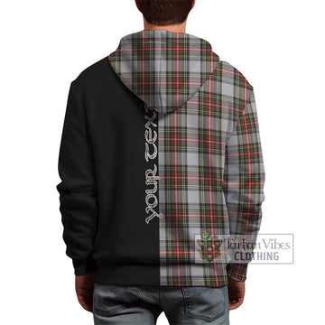 Stewart Dress Tartan Hoodie with Family Crest and Half Of Me Style