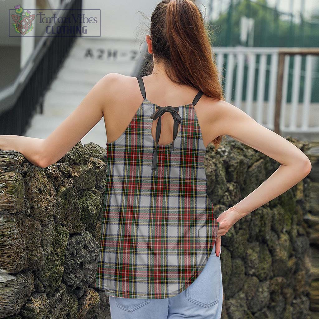 Tartan Vibes Clothing Stewart Dress Tartan Loose Halter Neck Camisole