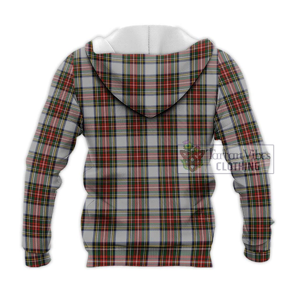 Stewart Dress Tartan Knitted Hoodie with Family Crest DNA In Me Style - Tartanvibesclothing Shop