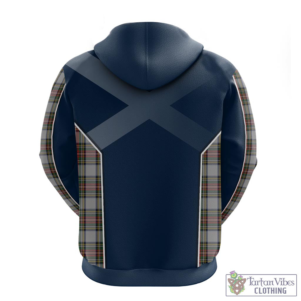 Tartan Vibes Clothing Stewart Dress Tartan Hoodie with Family Crest and Scottish Thistle Vibes Sport Style