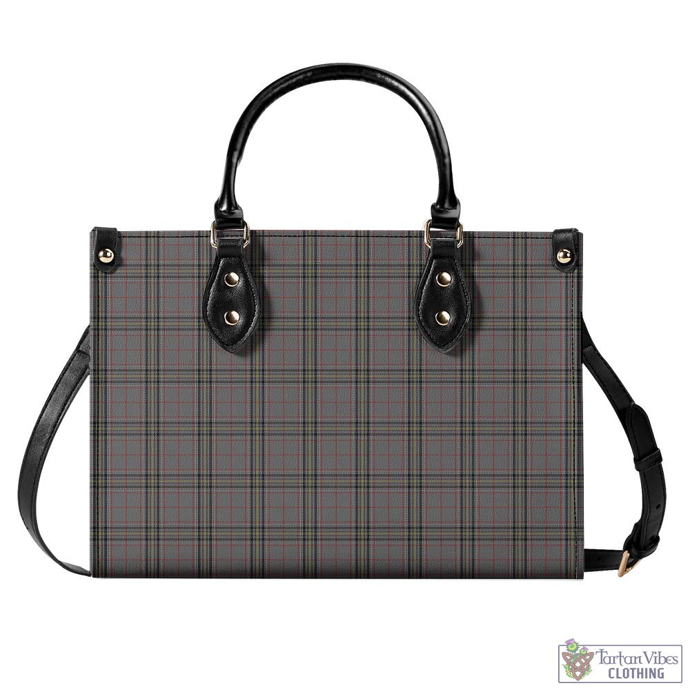 Tartan Vibes Clothing Stewart Grey Tartan Luxury Leather Handbags