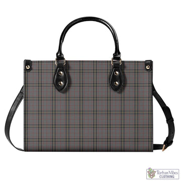 Stewart Grey Tartan Luxury Leather Handbags