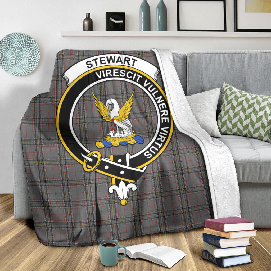 stewart-grey-tartab-blanket-with-family-crest