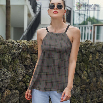 Stewart Grey Tartan Loose Halter Neck Camisole