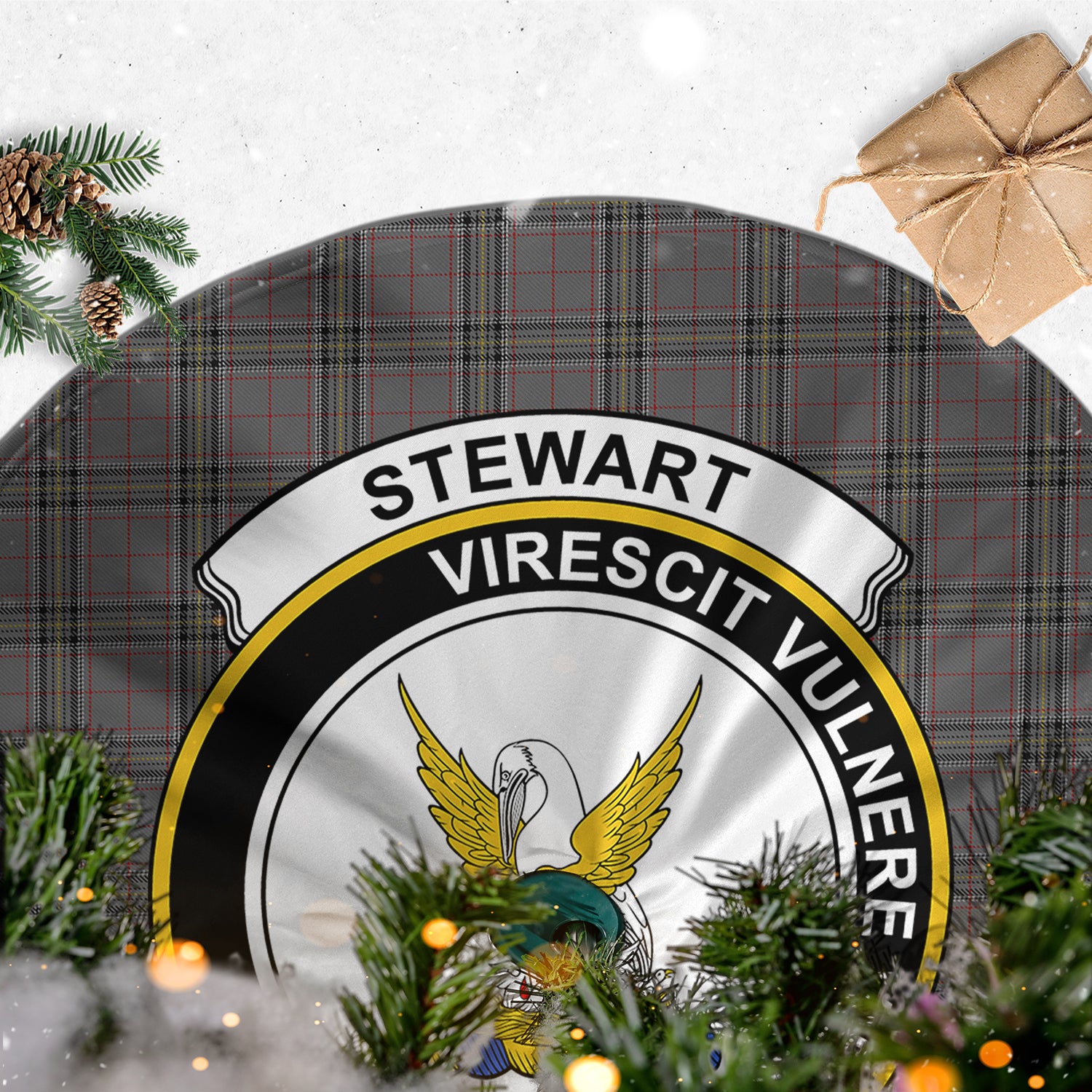 stewart-grey-tartan-christmas-tree-skirt-with-family-crest