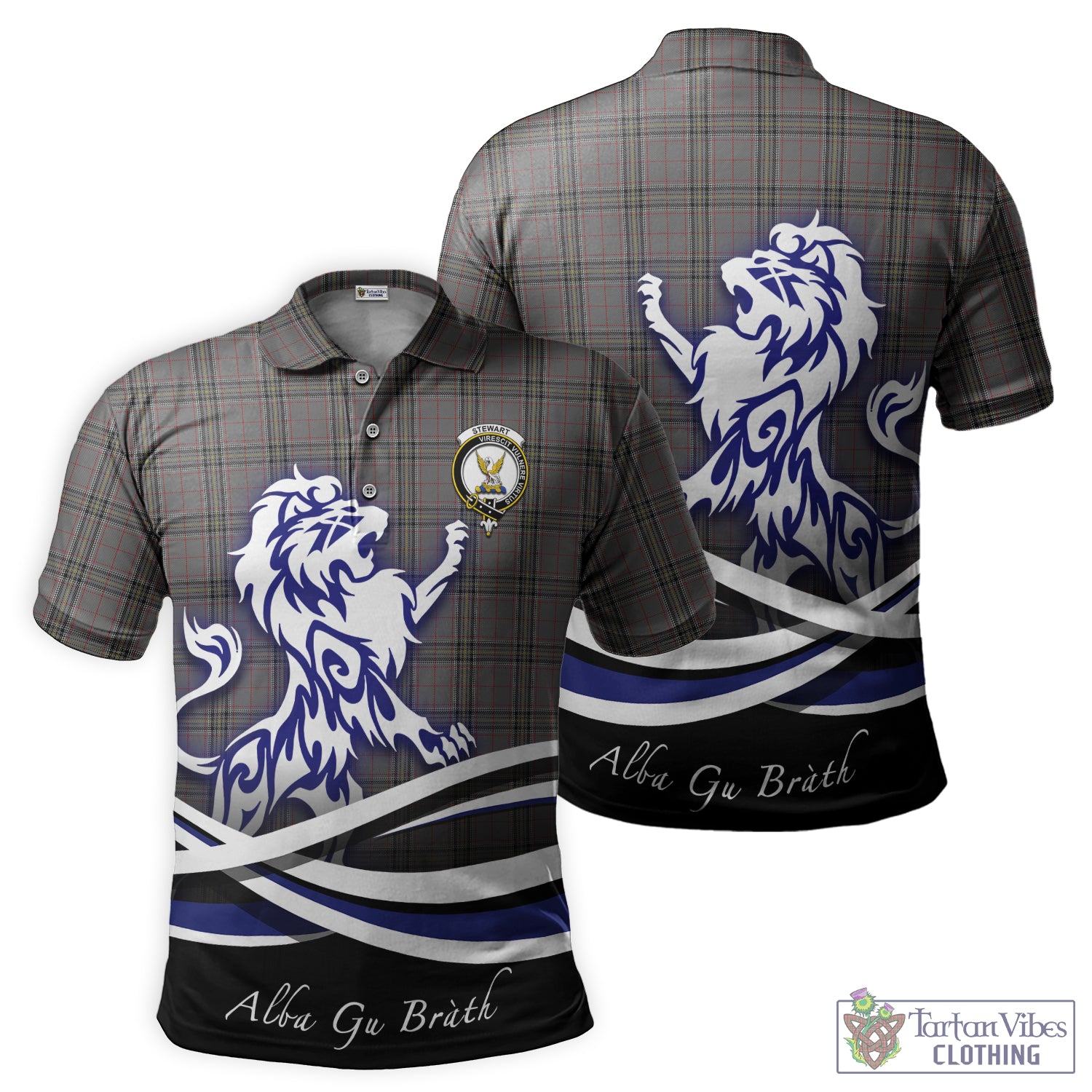 stewart-grey-tartan-polo-shirt-with-alba-gu-brath-regal-lion-emblem