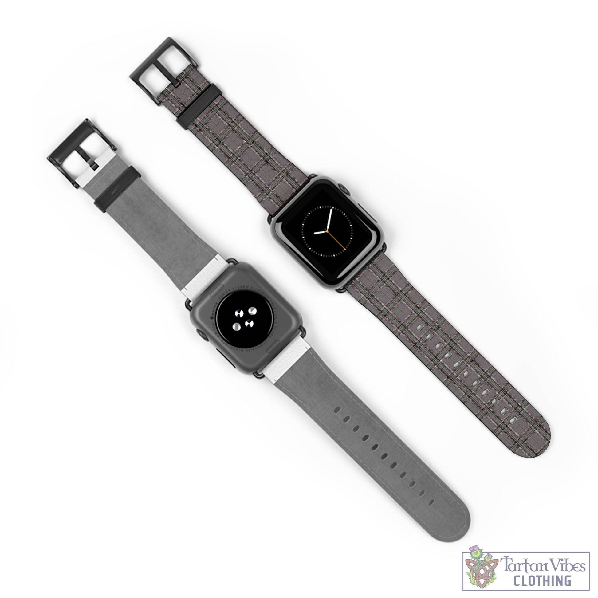 Tartan Vibes Clothing Stewart Grey Tartan Watch Band