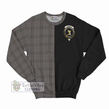 Stewart Grey Tartan Sweatshirt with Family Crest and Half Of Me Style