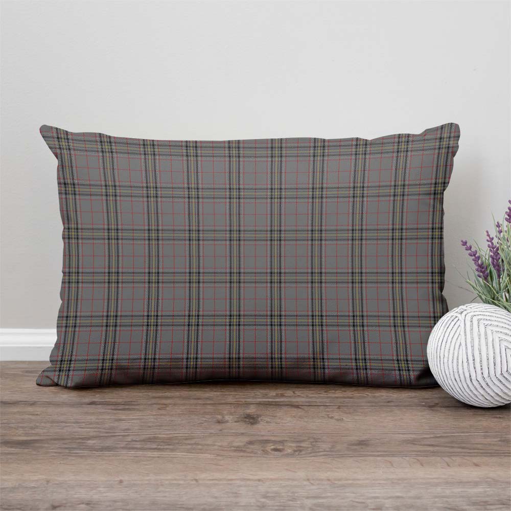 Stewart Grey Tartan Pillow Cover Rectangle Pillow Cover - Tartanvibesclothing