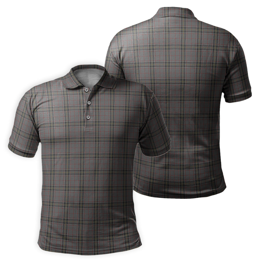 Stewart Grey Tartan Mens Polo Shirt - Tartan Vibes Clothing