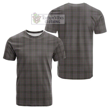 Stewart Grey Tartan Cotton T-Shirt