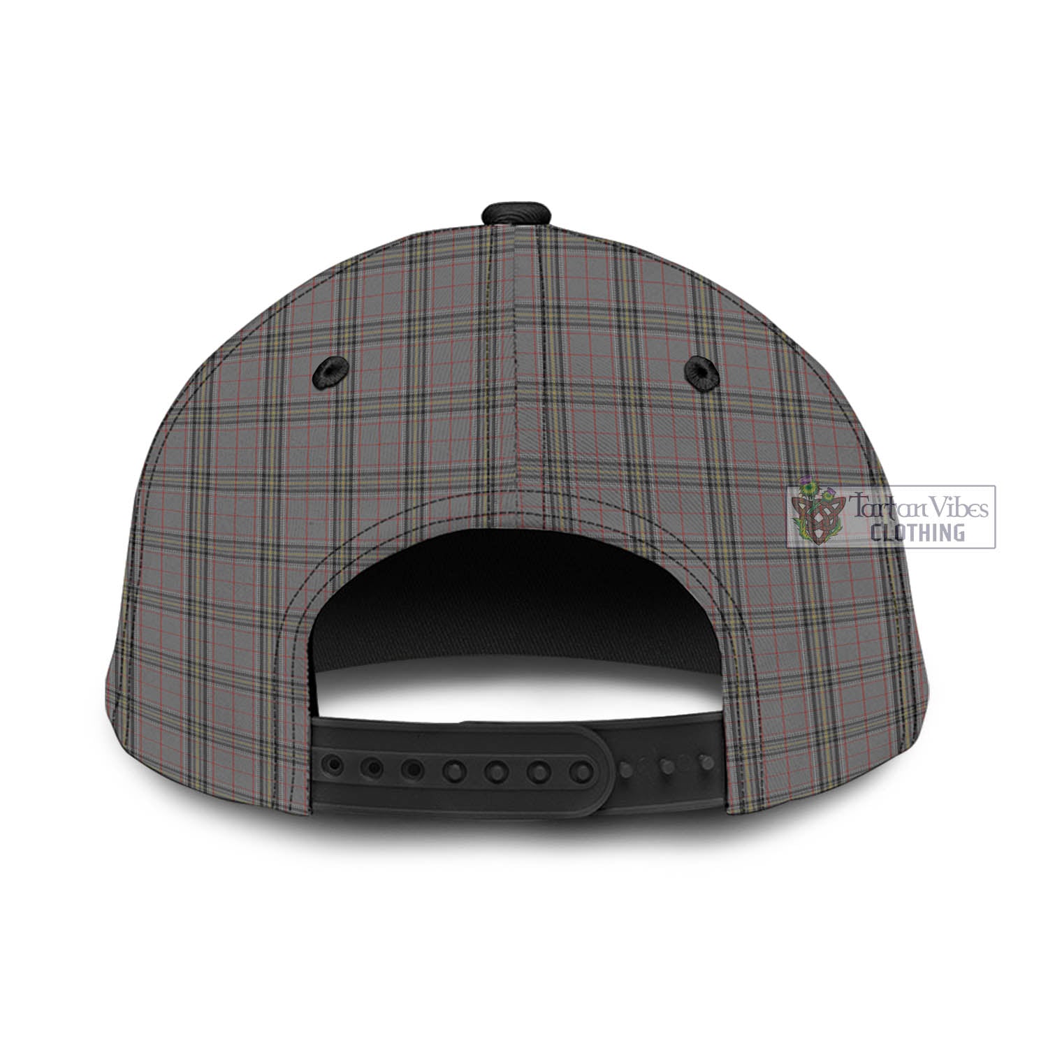 Tartan Vibes Clothing Stewart Grey Tartan Classic Cap with Family Crest In Me Style