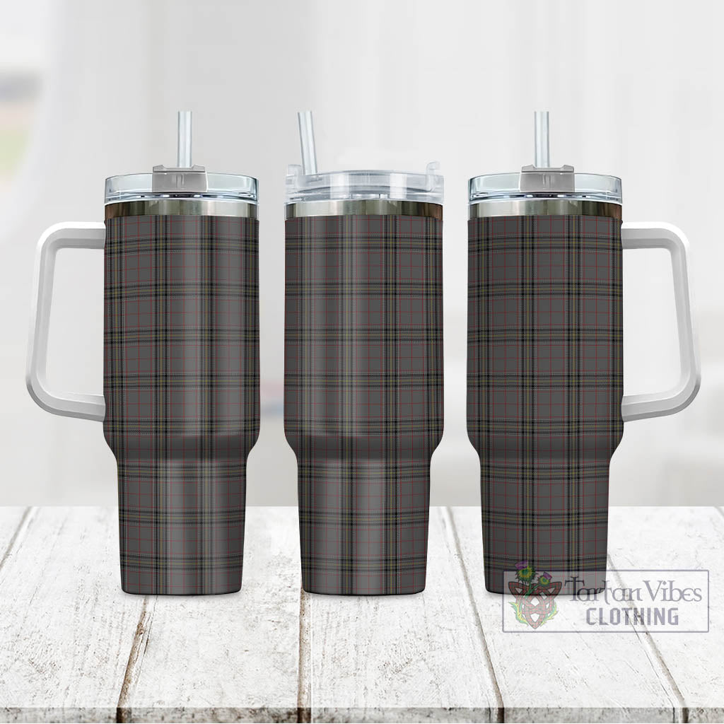 Tartan Vibes Clothing Stewart Grey Tartan Tumbler with Handle