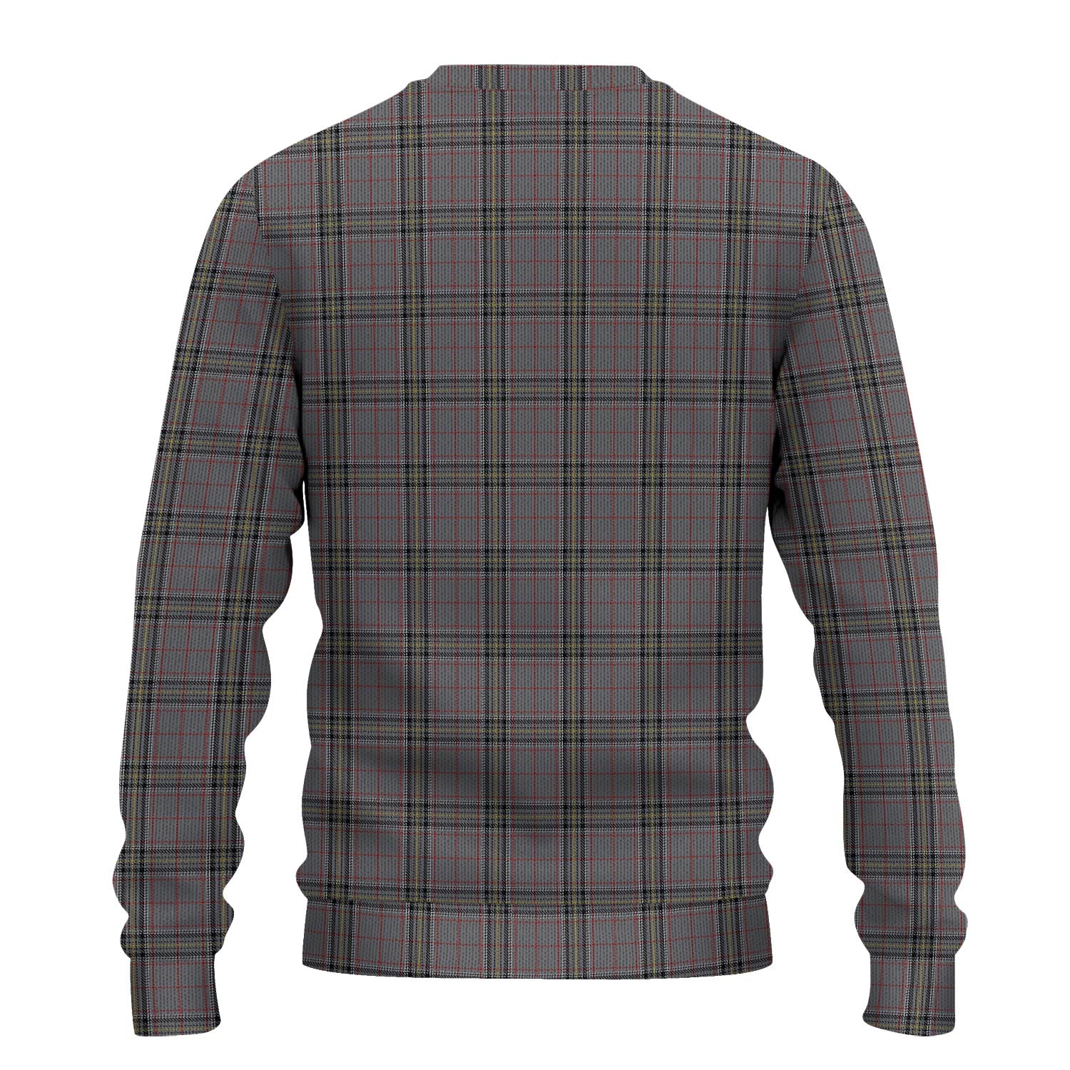 Stewart Grey Tartan Knitted Sweater - Tartanvibesclothing