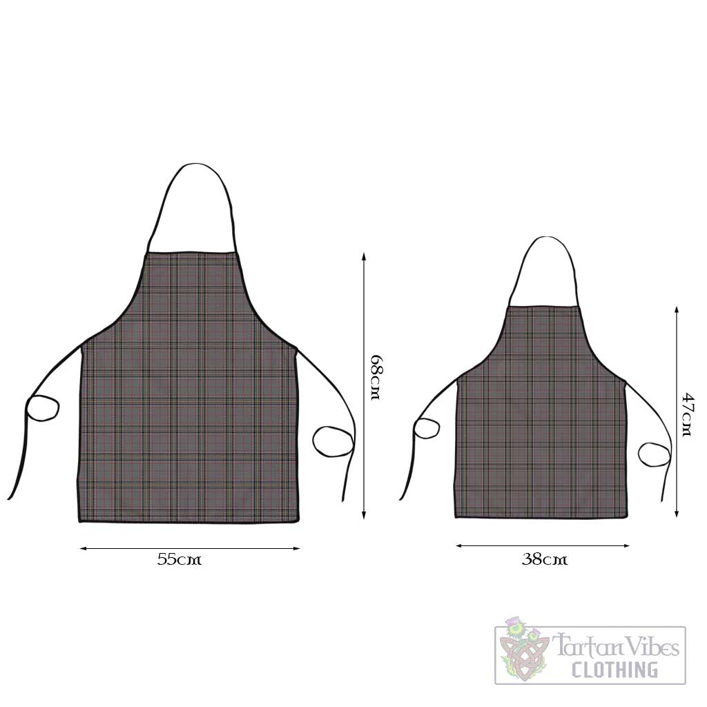 Stewart Grey Tartan Apron Black L 55x68 cm - Tartan Vibes Clothing