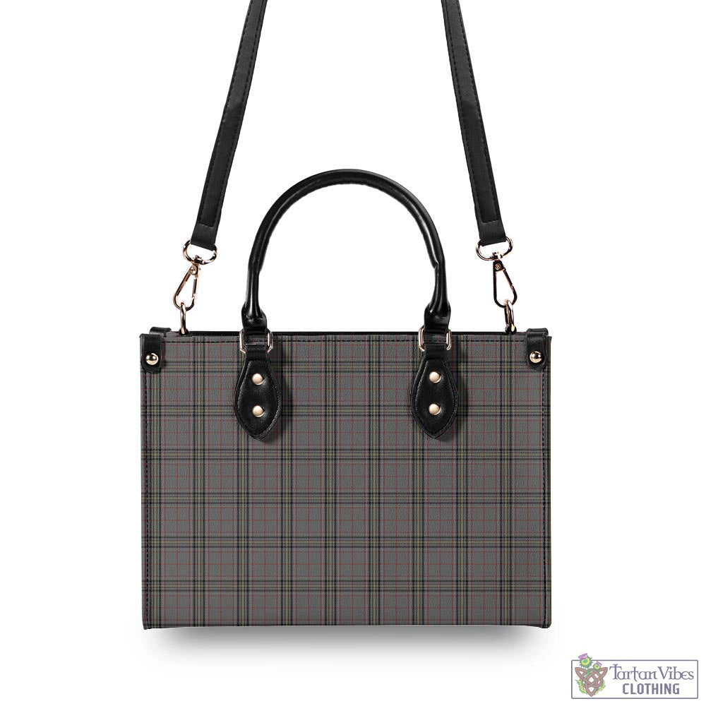 Tartan Vibes Clothing Stewart Grey Tartan Luxury Leather Handbags