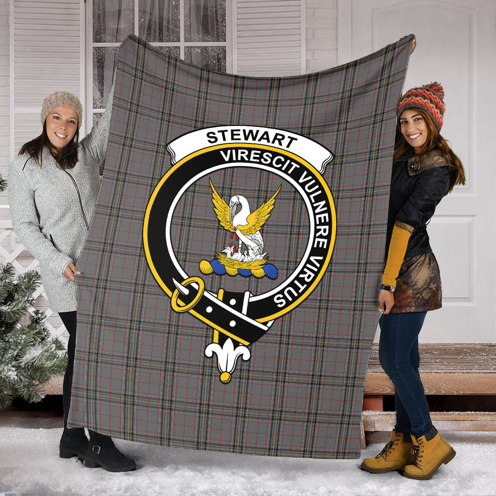 stewart-grey-tartab-blanket-with-family-crest