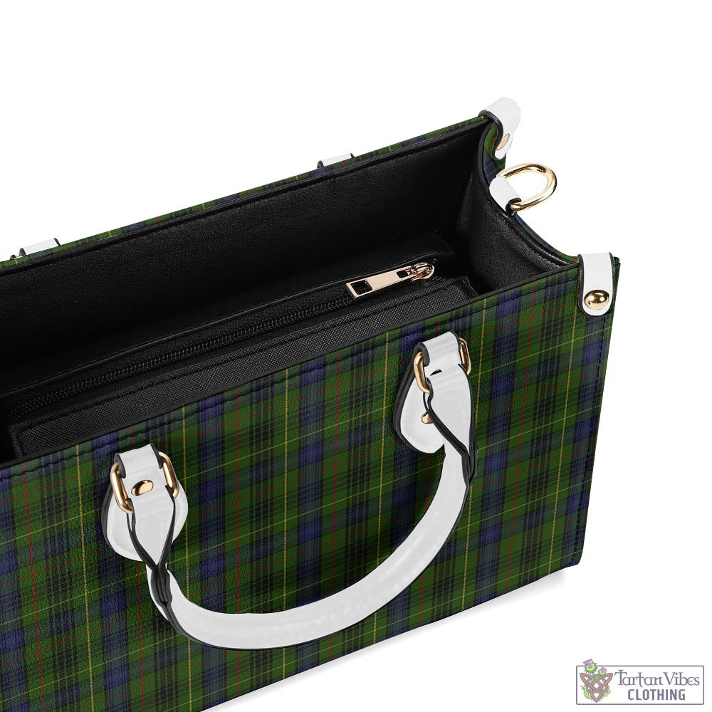 Tartan Vibes Clothing Stewart Hunting Tartan Luxury Leather Handbags