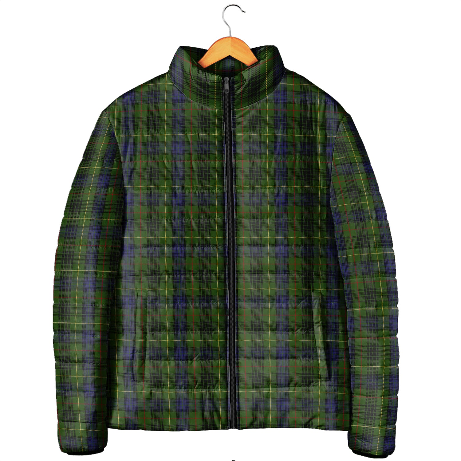 Stewart Hunting Tartan Padded Jacket Men's Padded Jacket - Tartan Vibes Clothing