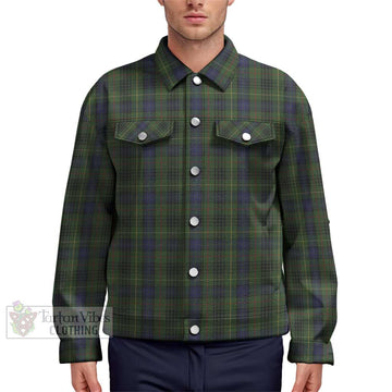 Stewart Hunting Tartan Unisex Lapel Cotton Jacket