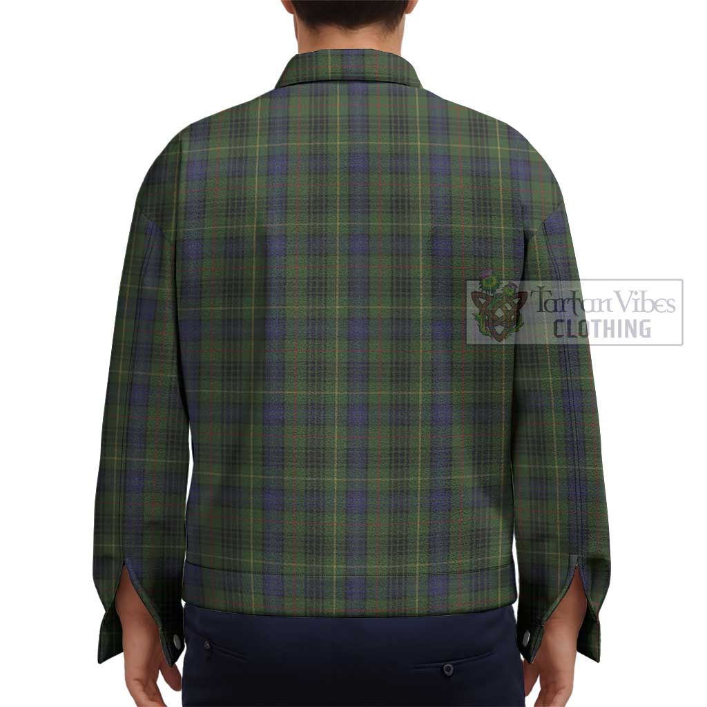 Stewart Hunting Tartan Unisex Lapel Cotton Jacket - Tartan Vibes Clothing