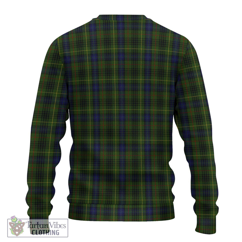 Stewart Hunting Tartan Knitted Sweater with Family Crest DNA In Me Style - Tartanvibesclothing Shop