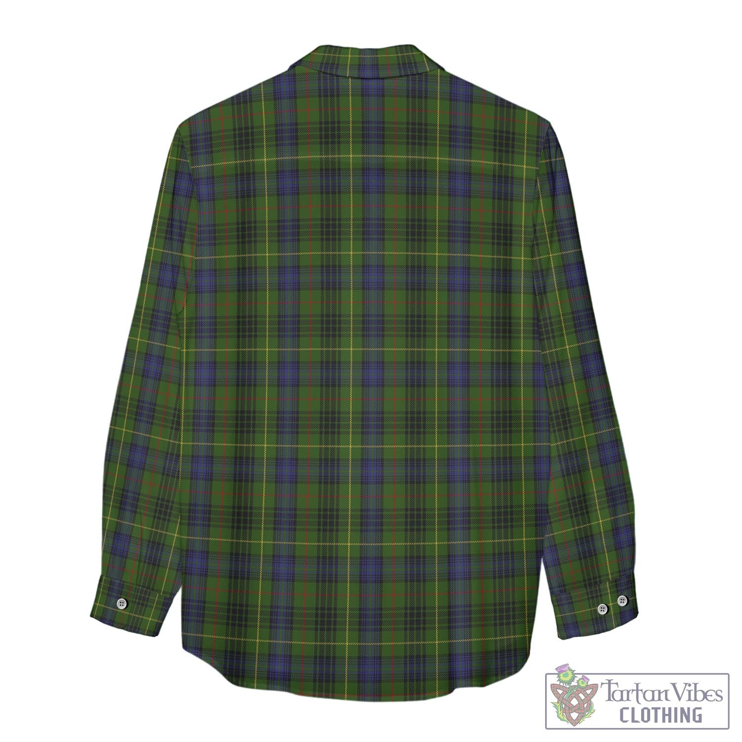 Tartan Vibes Clothing Stewart Hunting Tartan Womens Casual Shirt with Family Crest