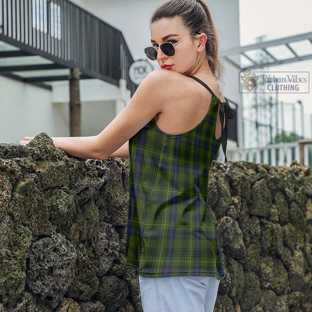 Tartan Vibes Clothing Stewart Hunting Tartan Loose Halter Neck Camisole