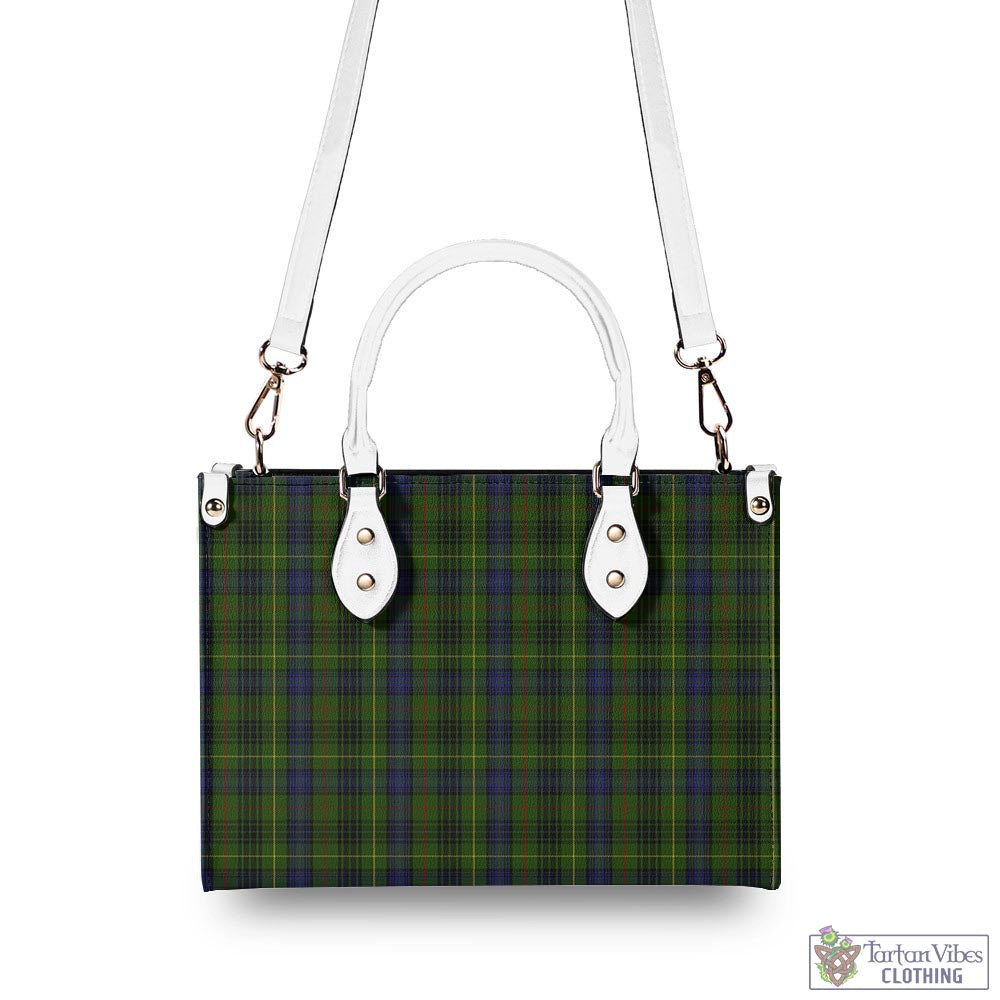 Tartan Vibes Clothing Stewart Hunting Tartan Luxury Leather Handbags