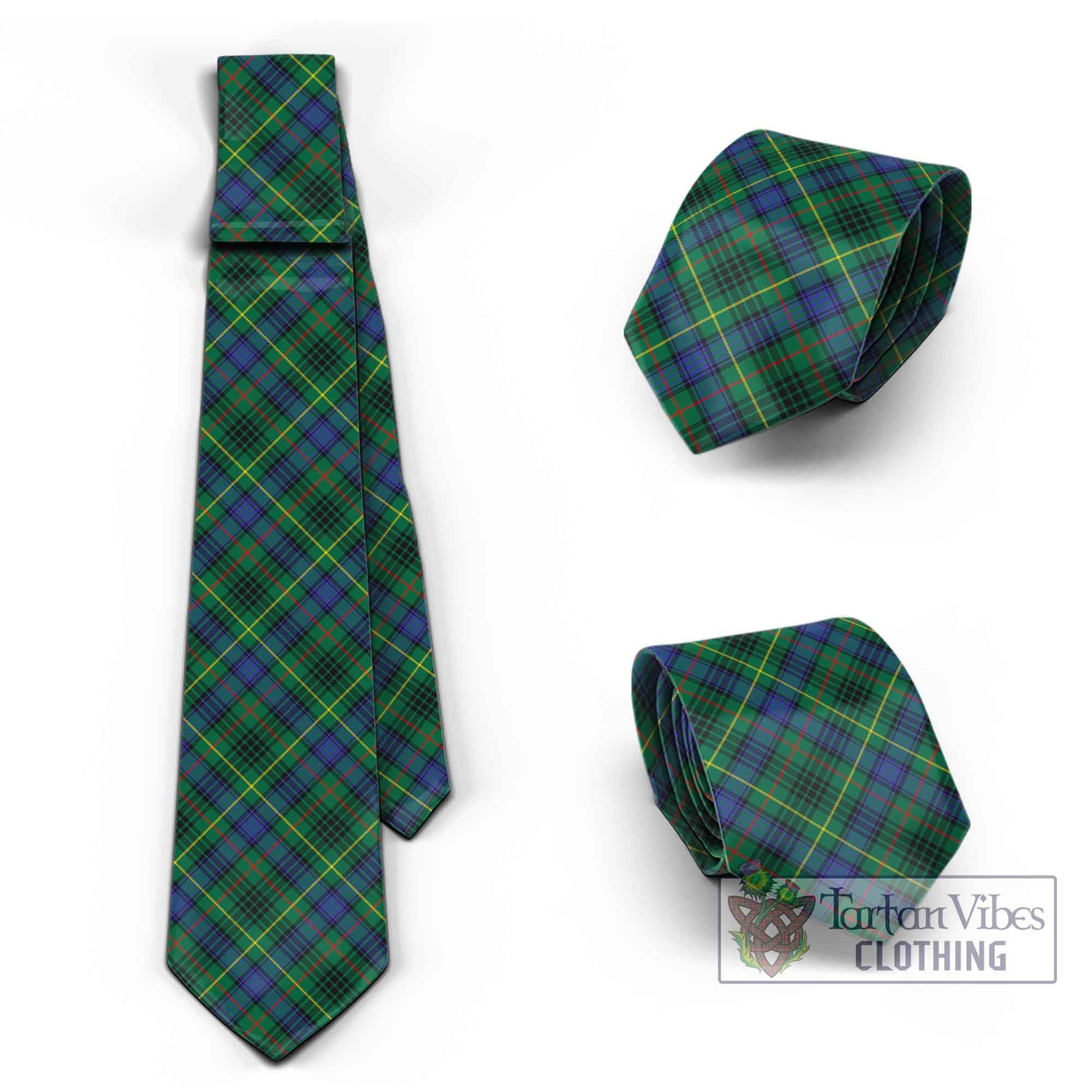 Tartan Vibes Clothing Stewart Hunting Modern Tartan Classic Necktie Cross Style