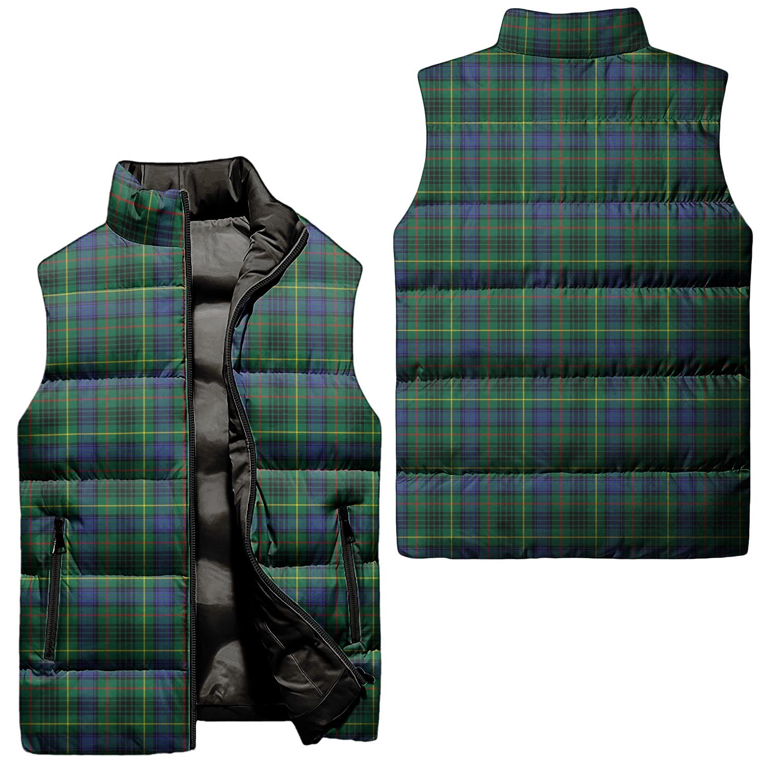 Stewart Hunting Modern Tartan Sleeveless Puffer Jacket Unisex - Tartanvibesclothing