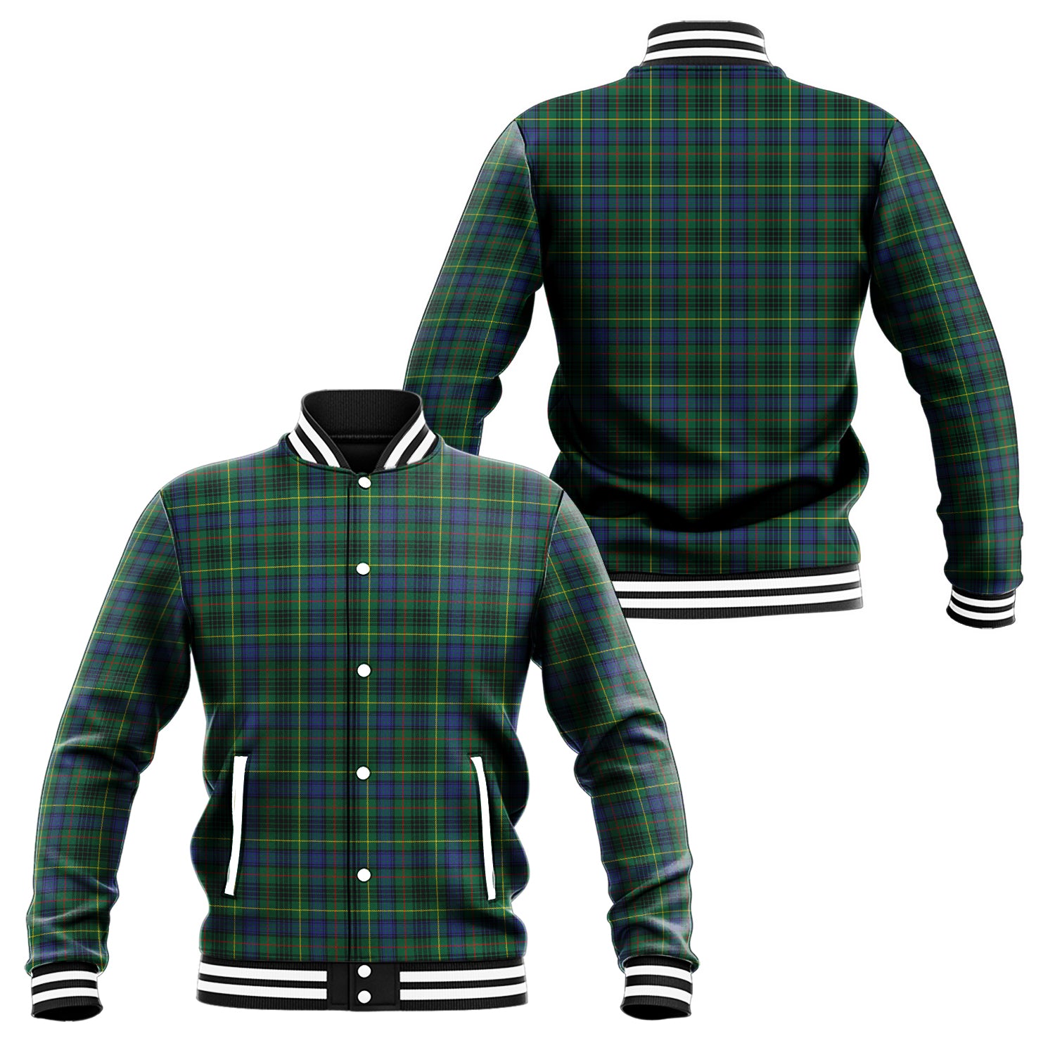 Stewart Hunting Modern Tartan Baseball Jacket Unisex - Tartan Vibes Clothing