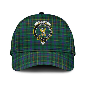 Stewart Hunting Modern Tartan Classic Cap with Family Crest