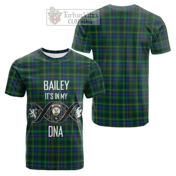 Stewart Hunting Modern Tartan Cotton T-shirt with Family Crest DNA In Me Style