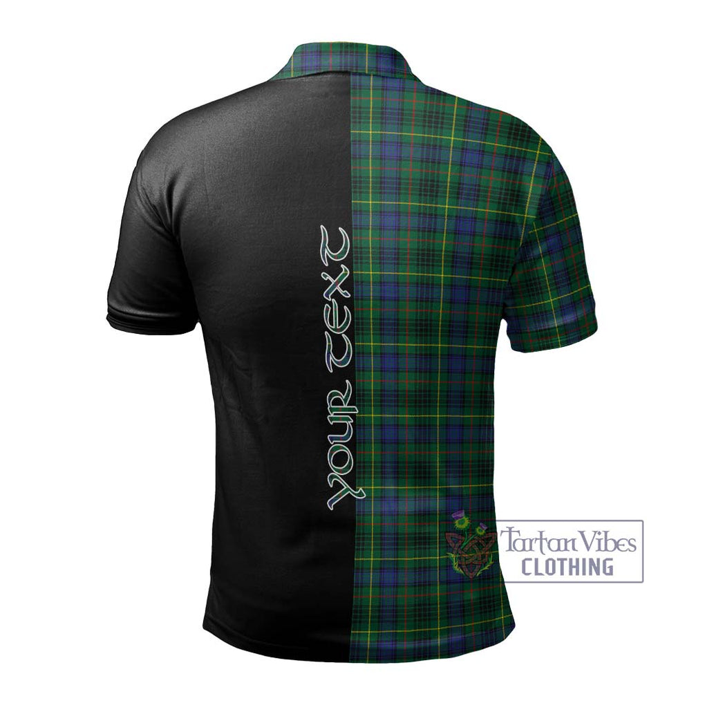 Stewart Hunting Modern Tartan Polo Shirt with Family Crest and Half Of Me Style - Tartanvibesclothing Shop