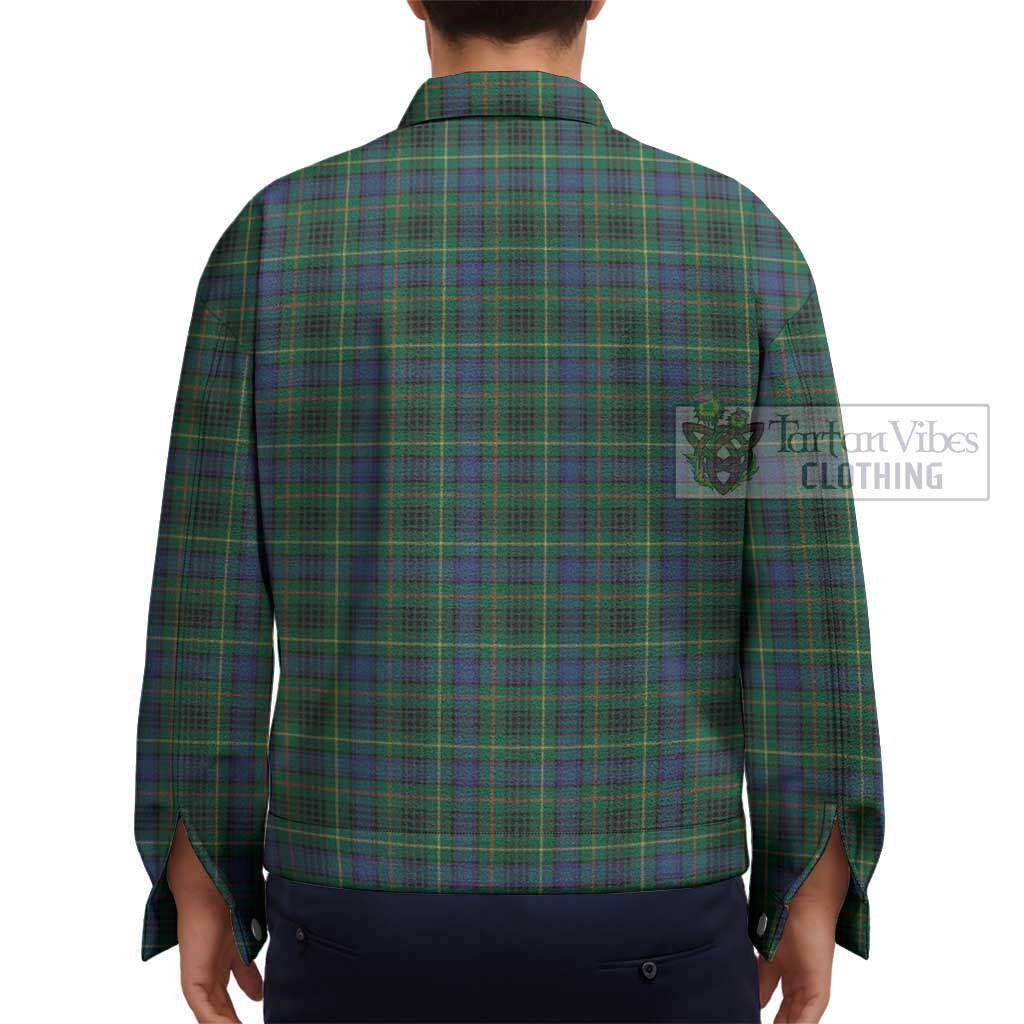 Stewart Hunting Modern Tartan Unisex Lapel Cotton Jacket - Tartan Vibes Clothing