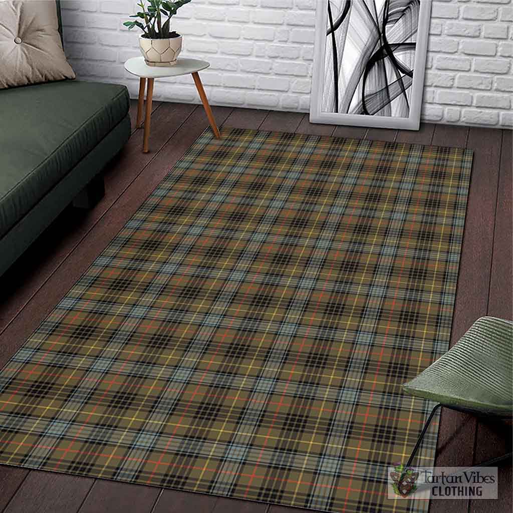 Tartan Vibes Clothing Stewart Hunting Weathered Tartan Area Rug