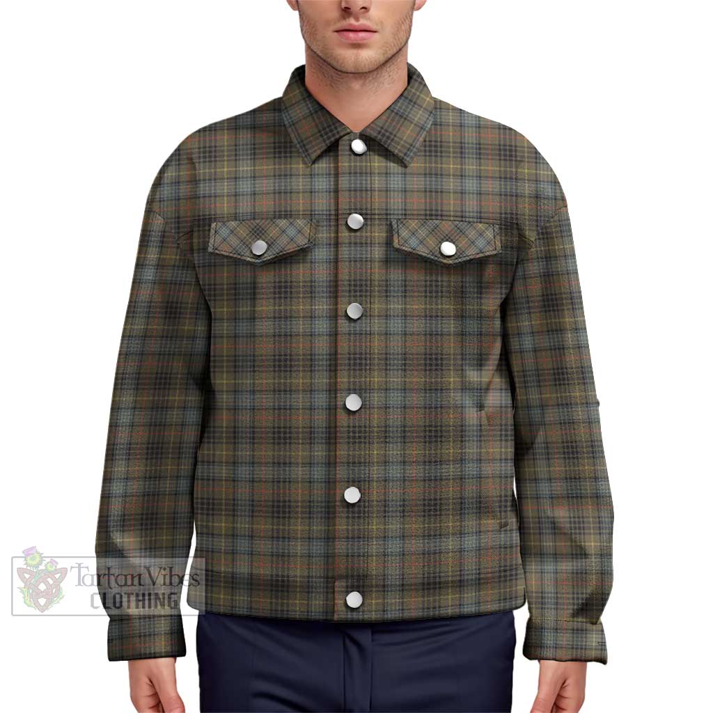 Stewart Hunting Weathered Tartan Unisex Lapel Cotton Jacket Unisex - Tartan Vibes Clothing