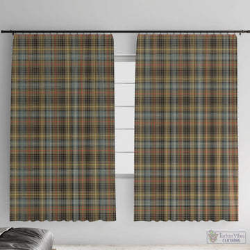 Stewart Hunting Weathered Tartan Window Curtain