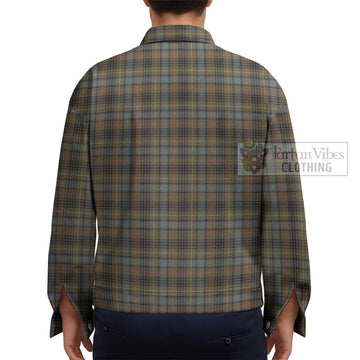 Stewart Hunting Weathered Tartan Unisex Lapel Cotton Jacket