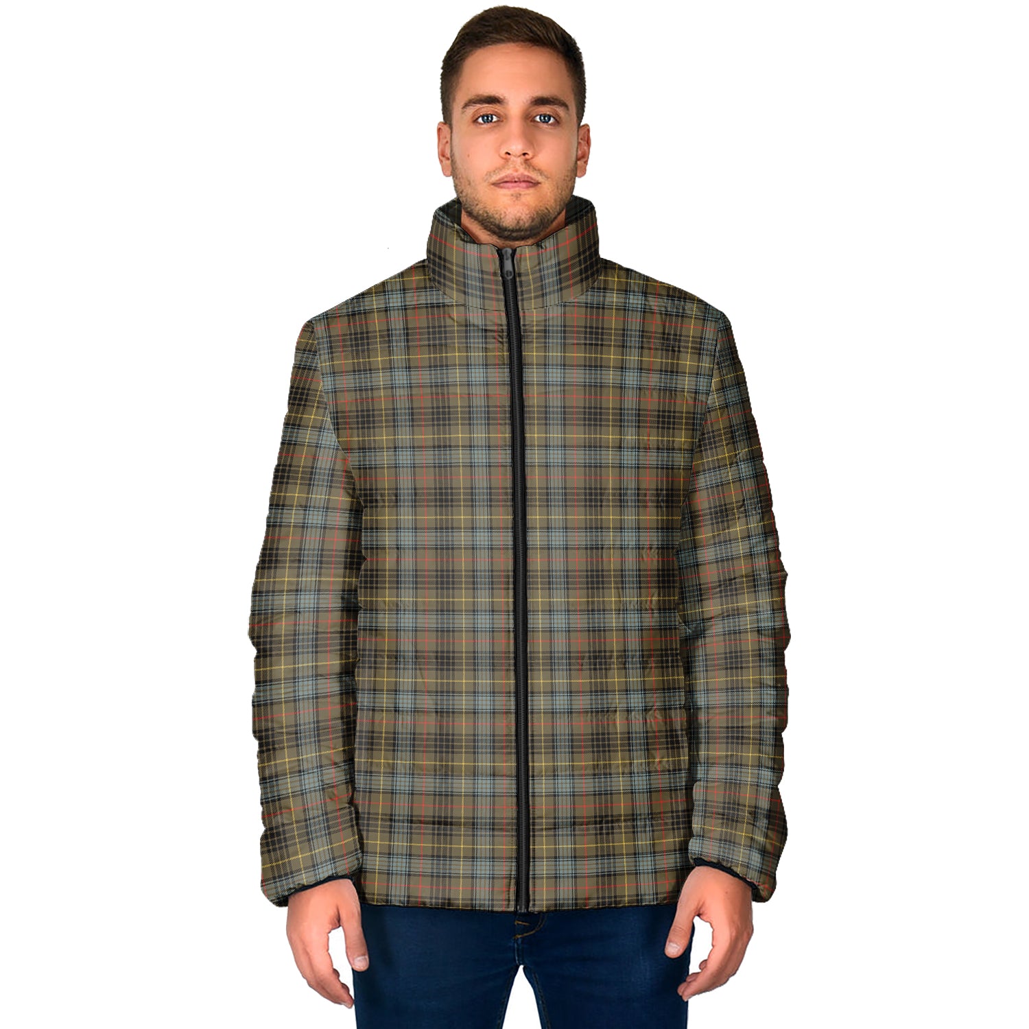 Stewart Hunting Weathered Tartan Padded Jacket - Tartan Vibes Clothing