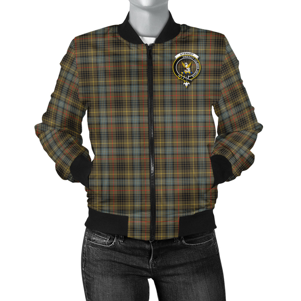 stewart-hunting-weathered-tartan-bomber-jacket-with-family-crest