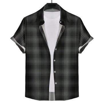 Stewart Mourning Tartan Short Sleeve Button Down Shirt