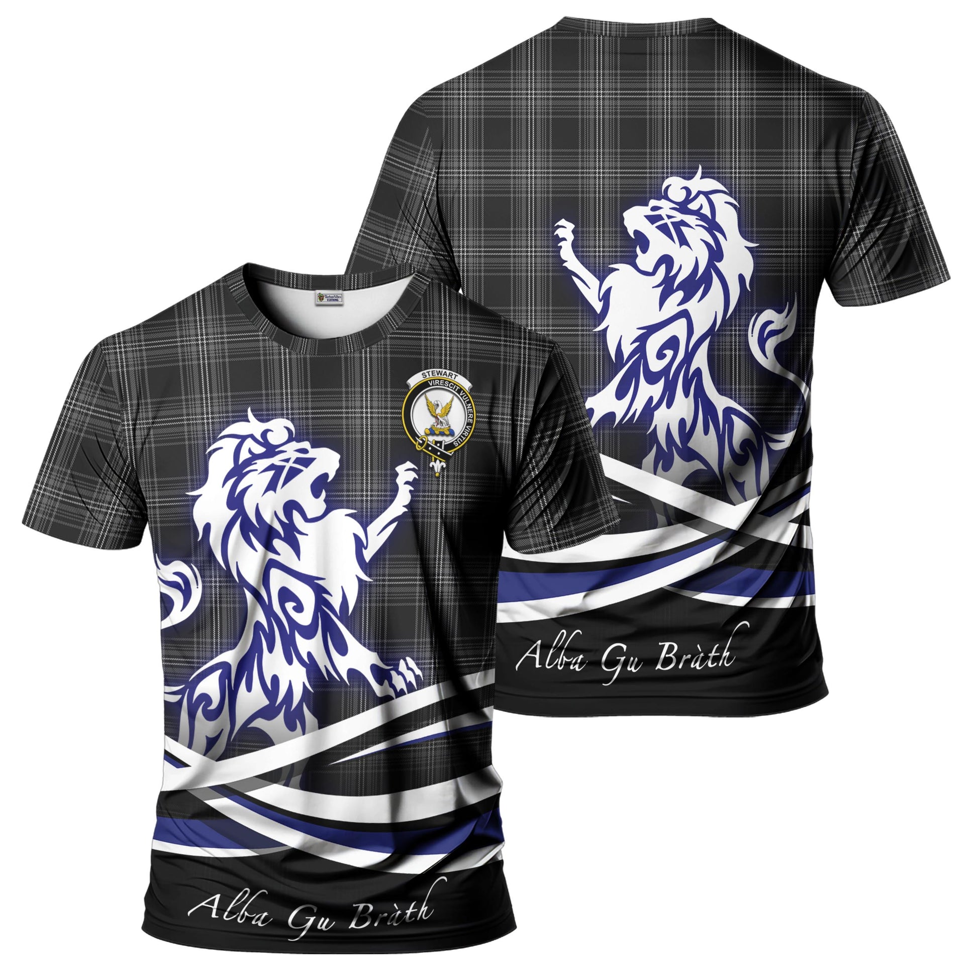 stewart-mourning-tartan-t-shirt-with-alba-gu-brath-regal-lion-emblem